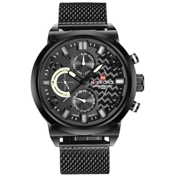ساعت مچی عقربه‌ای مردانه نیوی فورس مدل  NF9068 BWB